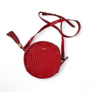 Makey Red Genuine Leather Crossbody Bag - Classic Red Leather